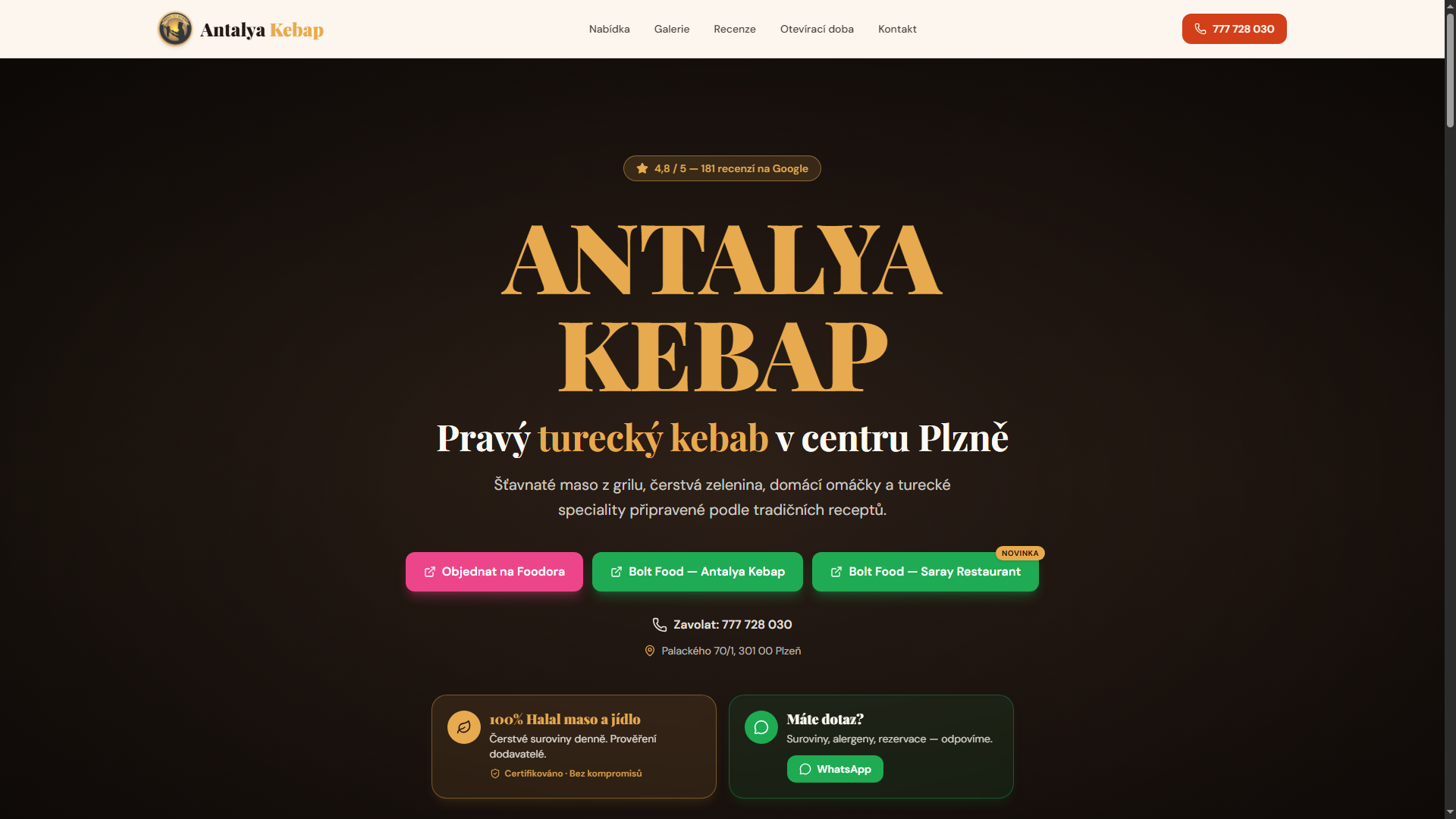 Náhled webu antalyakebap.cz